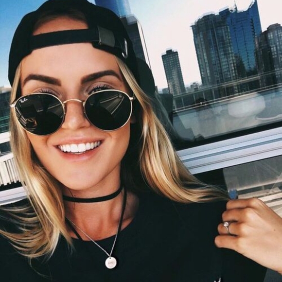 LIKE NEW RayBan Round Metal RB3447 G15 Green Lenses Ray ban Sunglasses - Picture 9 of 12